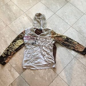 Y2K 🦋 Hoodie, Vanilla Sugar size large